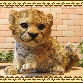 Amazon.co.jp: リアルな動物の置物 ベビー チーター ちーたー