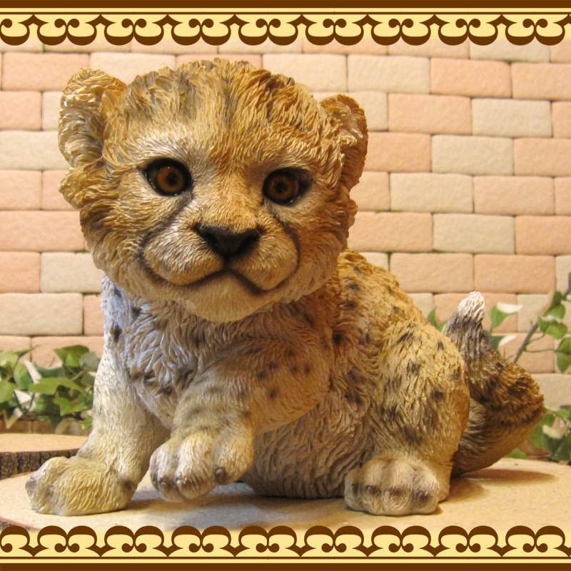 ☆プロフ必読☆　イタリア製　アニマルオブジェ　陶磁器　チーター ホワイトチーター 置物 オブジェ イタリア製 【送料無料】 / i