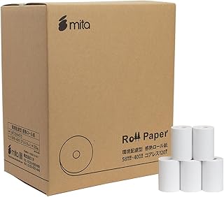 mita 環境配慮型芯なし 感熱ロール紙 紙幅58mm×40mm×コアレス 中保存 120巻入 58mm×40mm×12mmと同等タイプ モバイルプリンター･決済端末対応 レシートロール
