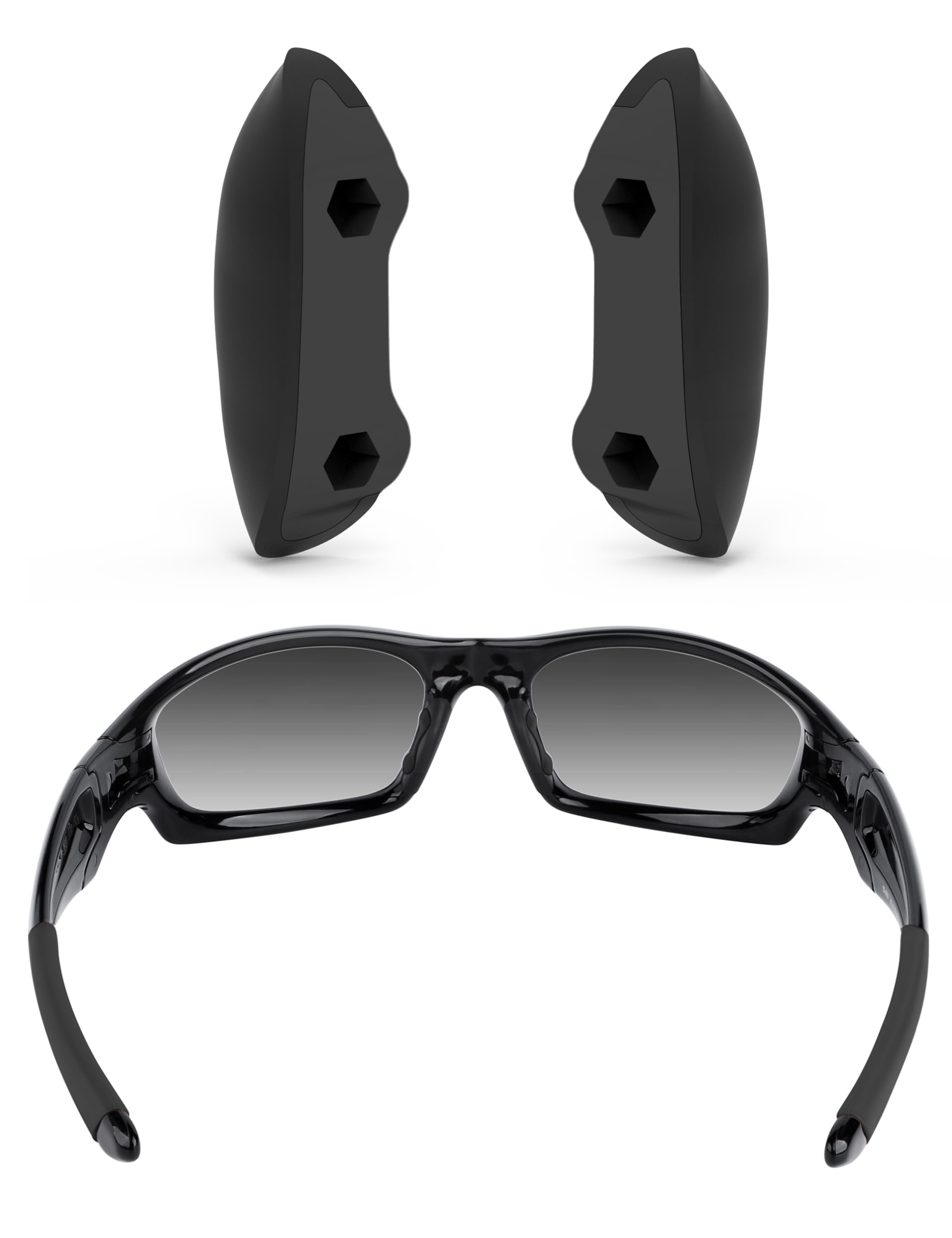 ToughAsNails Replacement Nose Pads Pieces for Oakley Straight Jacket 2007 Sunglasses - Standard Fit
