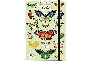 Cavallini & Co. Butterflies 2025 Pocket Weekly Planner, 4"x6"