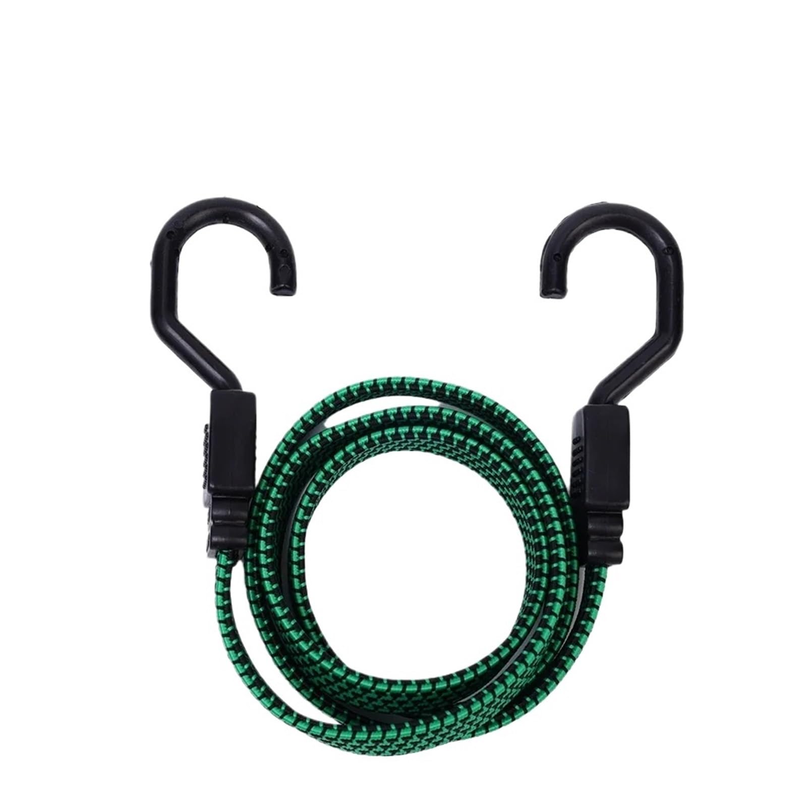 Waterproof Tarp, Elastic Bungee Cords With Hooks For Car Motorcycle Luggage 40-150cm(Green80cm)
