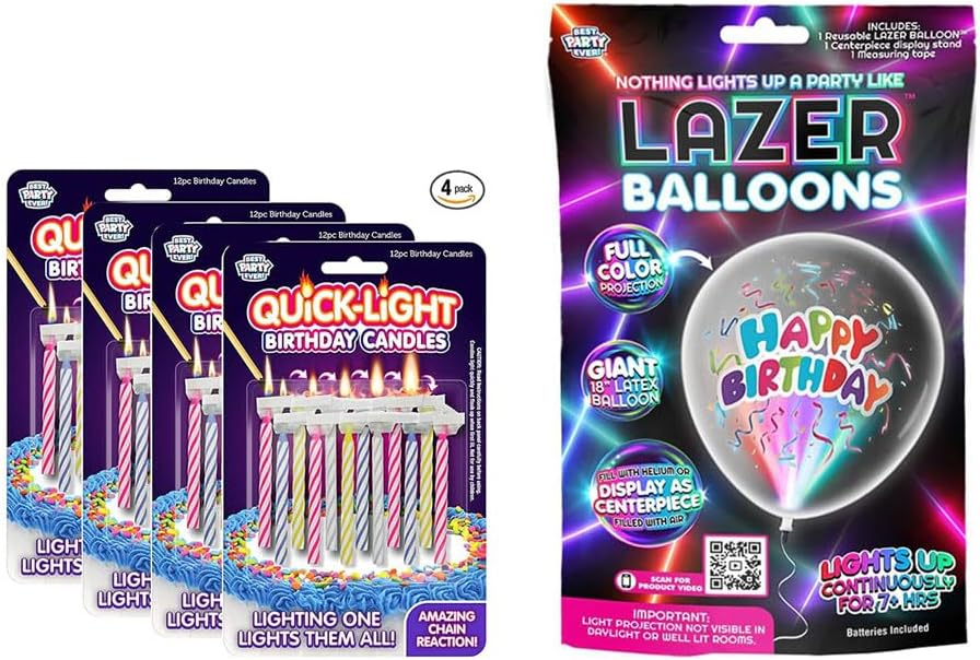 Ultimate Birthday Celebration Set Chain Reaction Candles