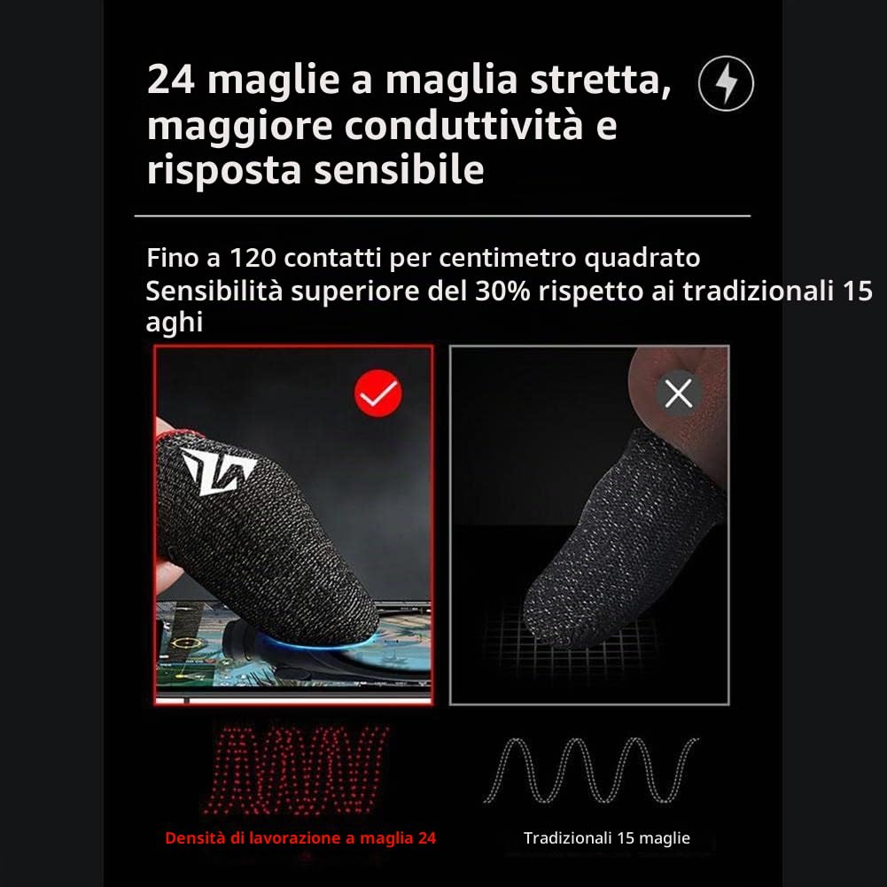 Manicotti per le dita per gaming, protezione per dita per gaming, copertura traspirante per dita dei polpastrelli, schermo sensibile ai graffi, manufatto da gioco (verde)