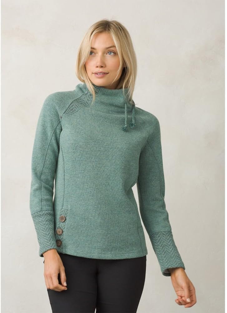 prAna Women's Lucia Sweater X-Large Sweetwater Green