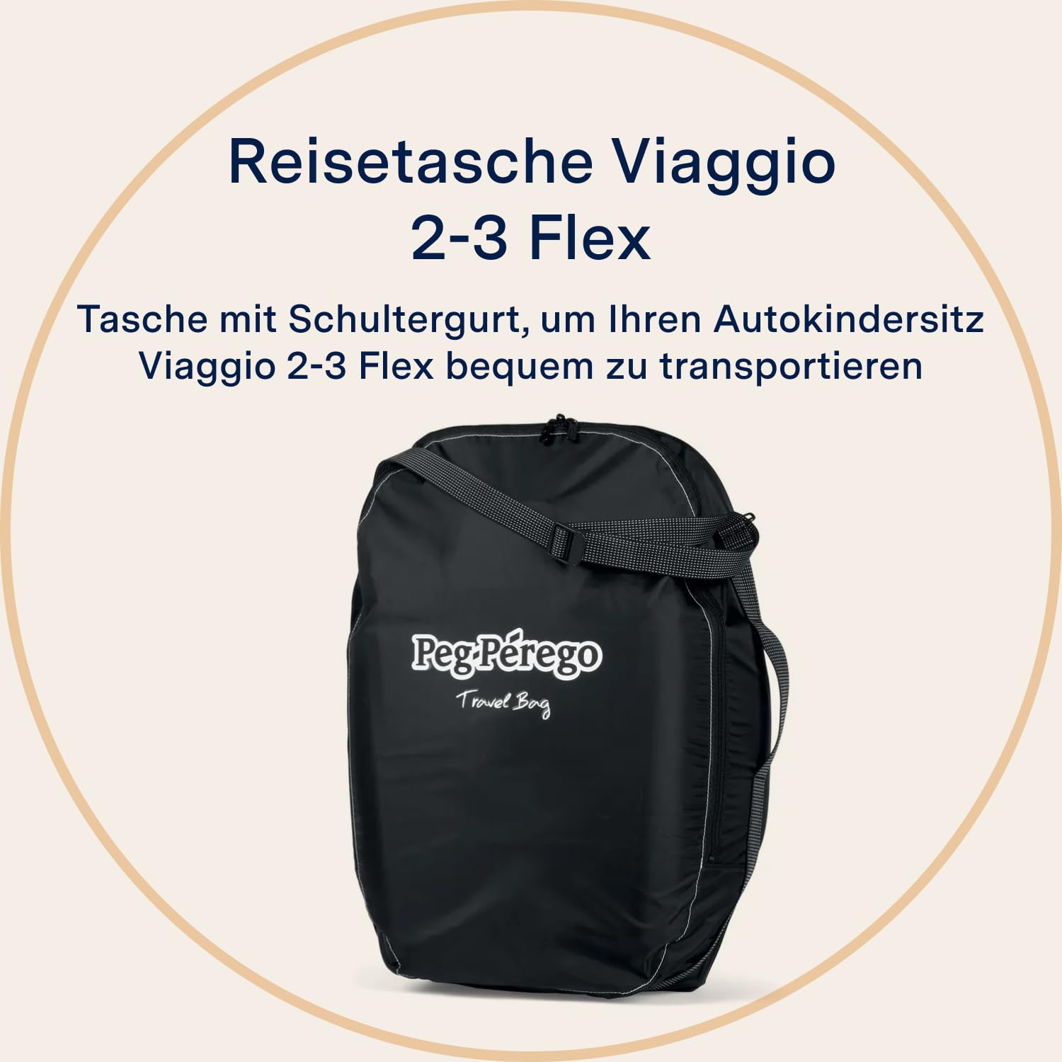 Peg Perego YFLETRAVEL Travel Bag Viaggio 2-3 Flex, Schwarz