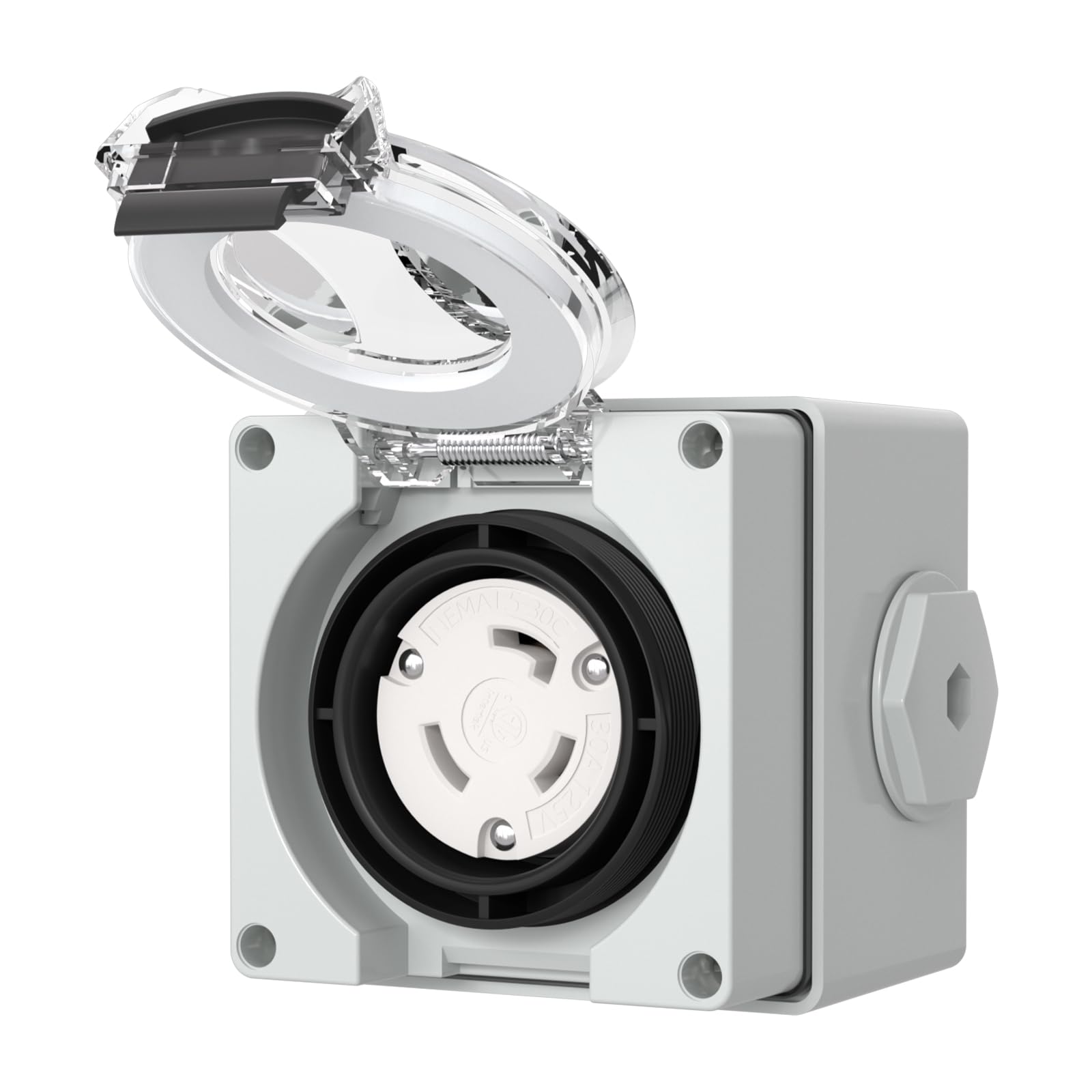 STARELO 30 Amp Locking Female Plug Box NEMA L5-30C