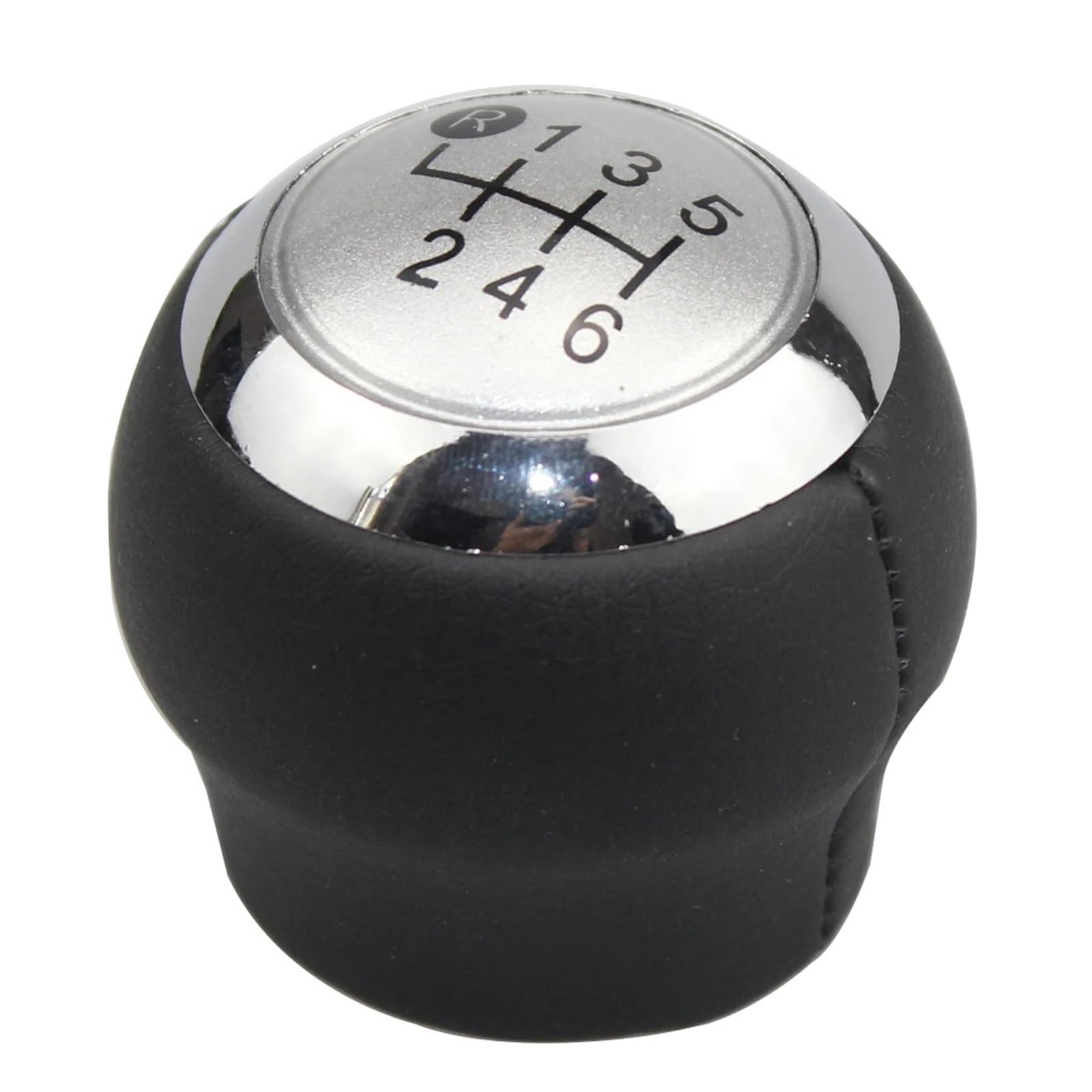 Jeocoai Car Gear knob 5/6Speed Car Gear Shift Knob Lever Shifter Stick Handball for Toyota for Corolla for for RAV4 for Avensis for Yaris(Silver,6Speed)