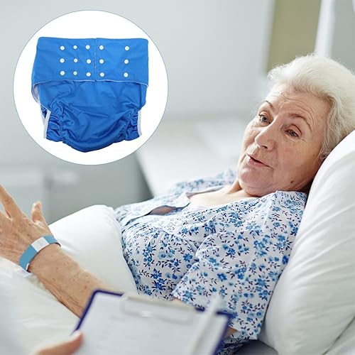 Miniatura 9 de 2 pañales reutilizables lavables de tela antifugas para ancianos, mujeres y hombres