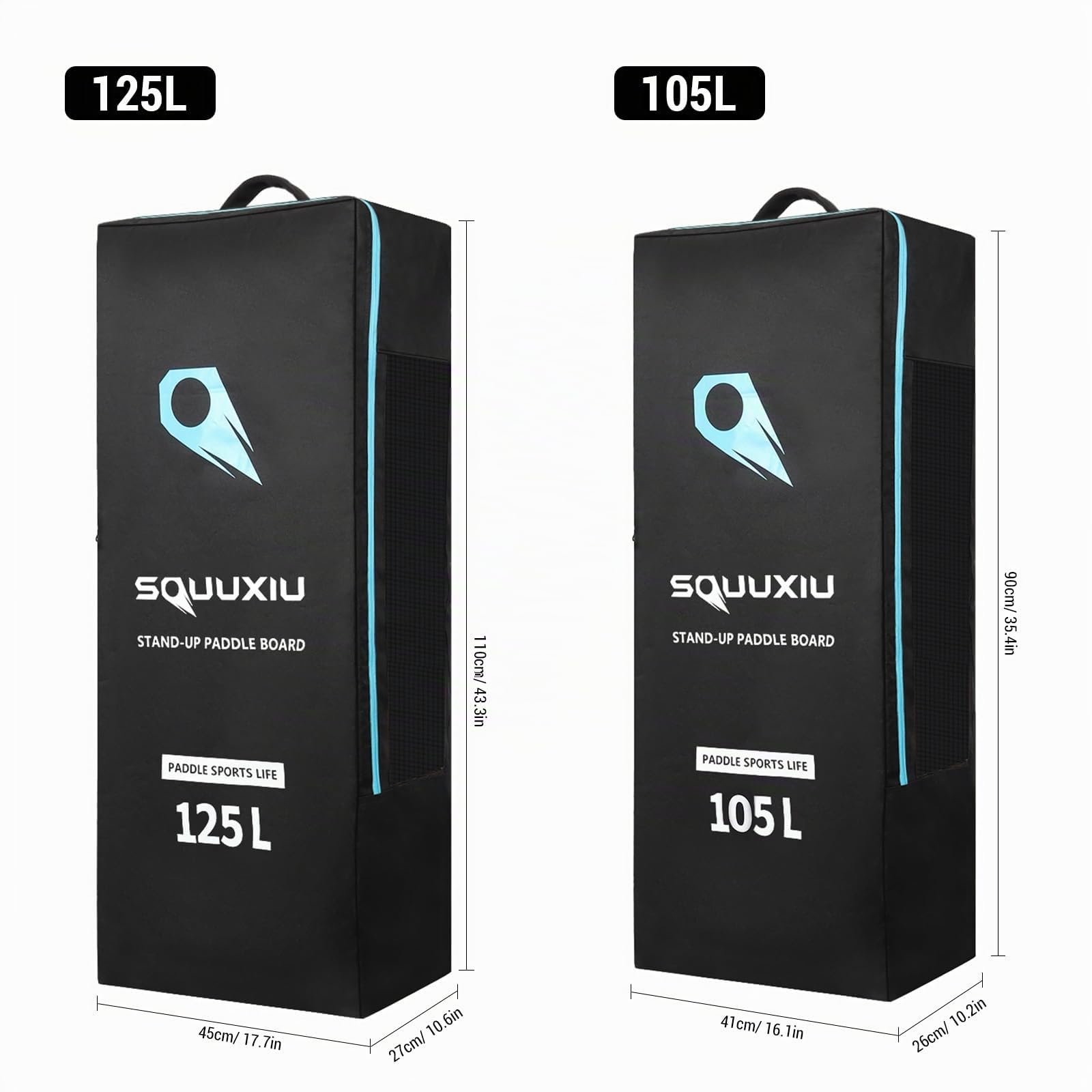 Sac à dos gonflable pour planche de paddle SUP - Sac à dos pour planche de surf - 125/105 l (en option)