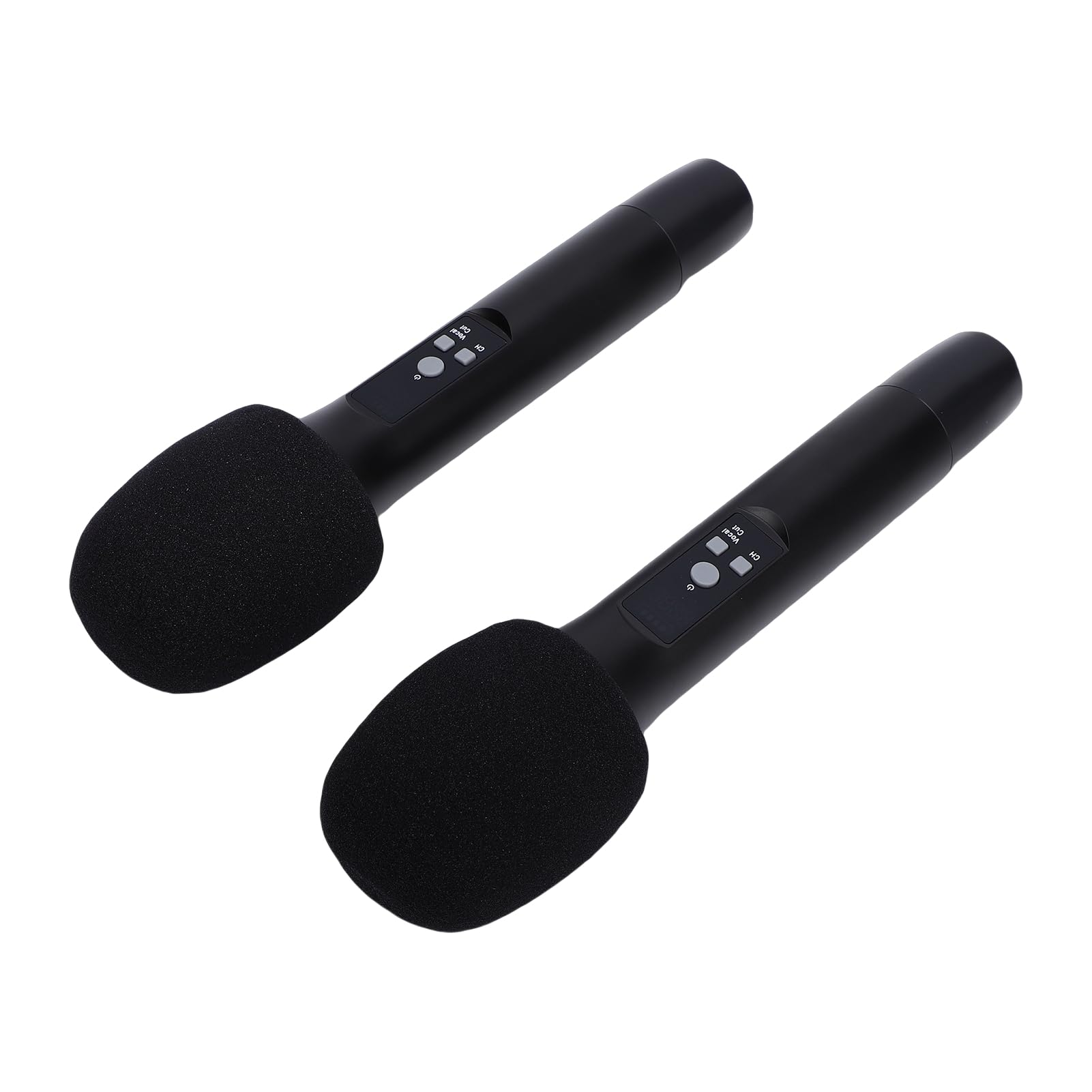 Microfono Karaoke Wireless, Doppio Microfono Palmare Cordless UHF Bluetooth con Batterie Ricaricabili Elaborazione del Segnale Digitale per Feste di Canto Riunioni di Famiglia