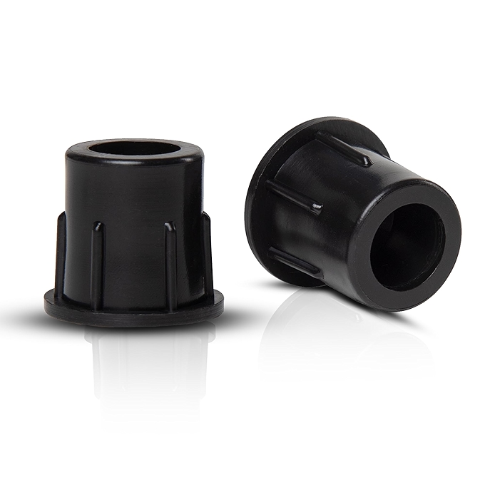 FENCE & DECK RITE 黑色塑料栏杆终端连接件（50个）