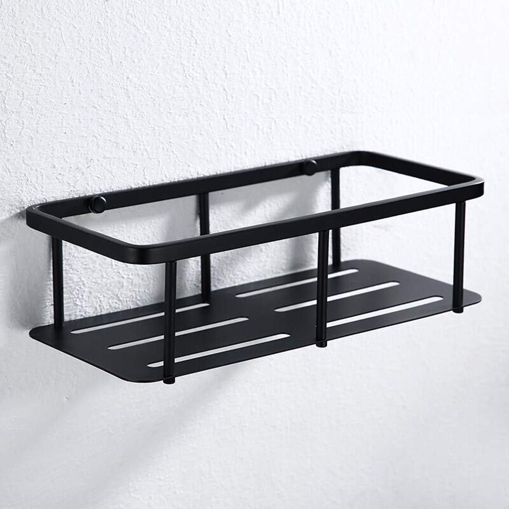 ngddf2haa Modern Black Bathroom Shower Caddy Basket Storage Shelf Wall Mounted Organiser Holder Rusoof 304 Stainless Steel Kitchen