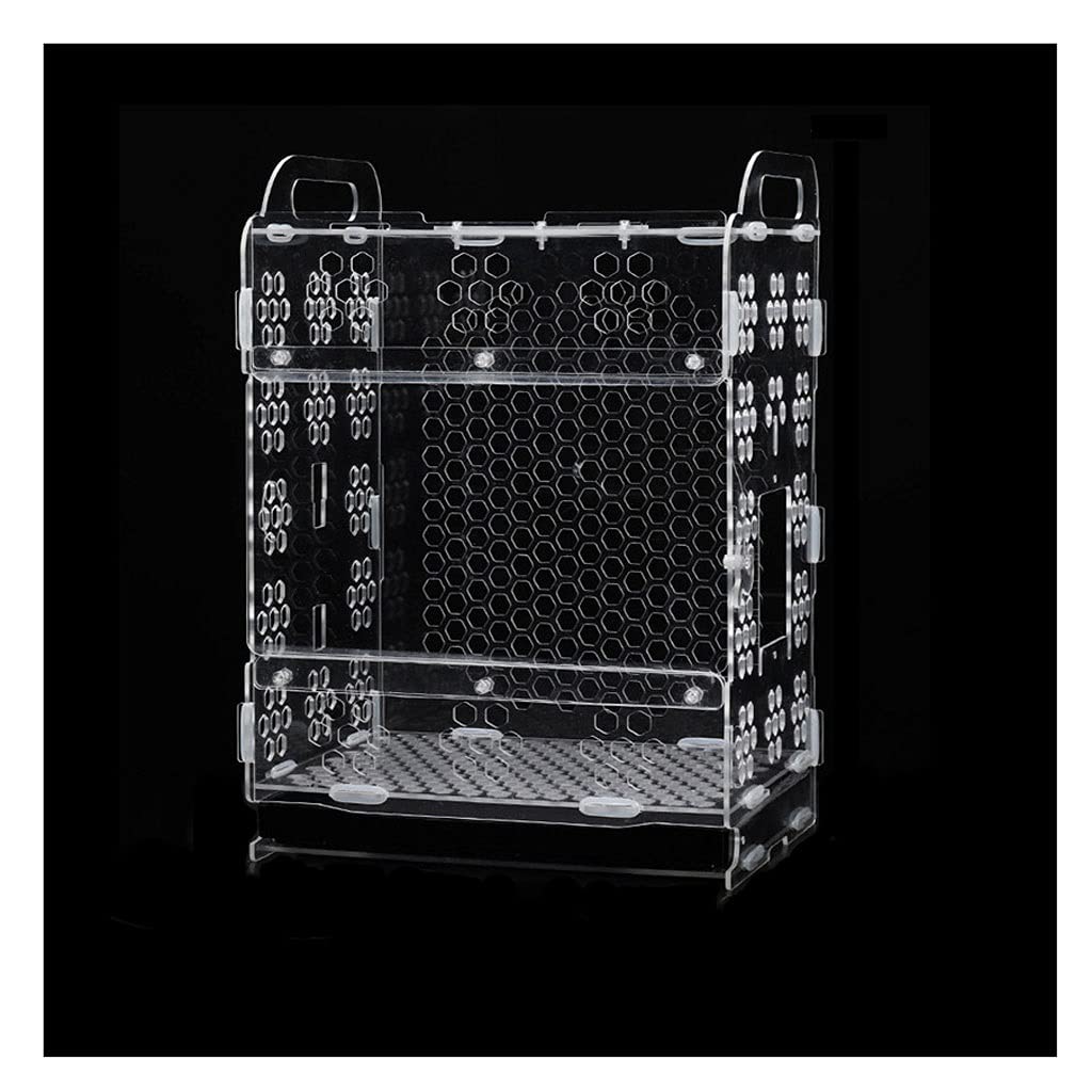 Gabbia Voliera Piccolo Pappagallo Gabbia per Uccelli Acrilico Trasparente Ornamentale Gabbia per Uccelli per parrocchietti Amore Uccelli canarini o Uccelli Volanti Bird Cage (Size : A)