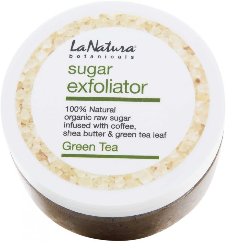 Green Tea Sugar Exfoliator with Coffee