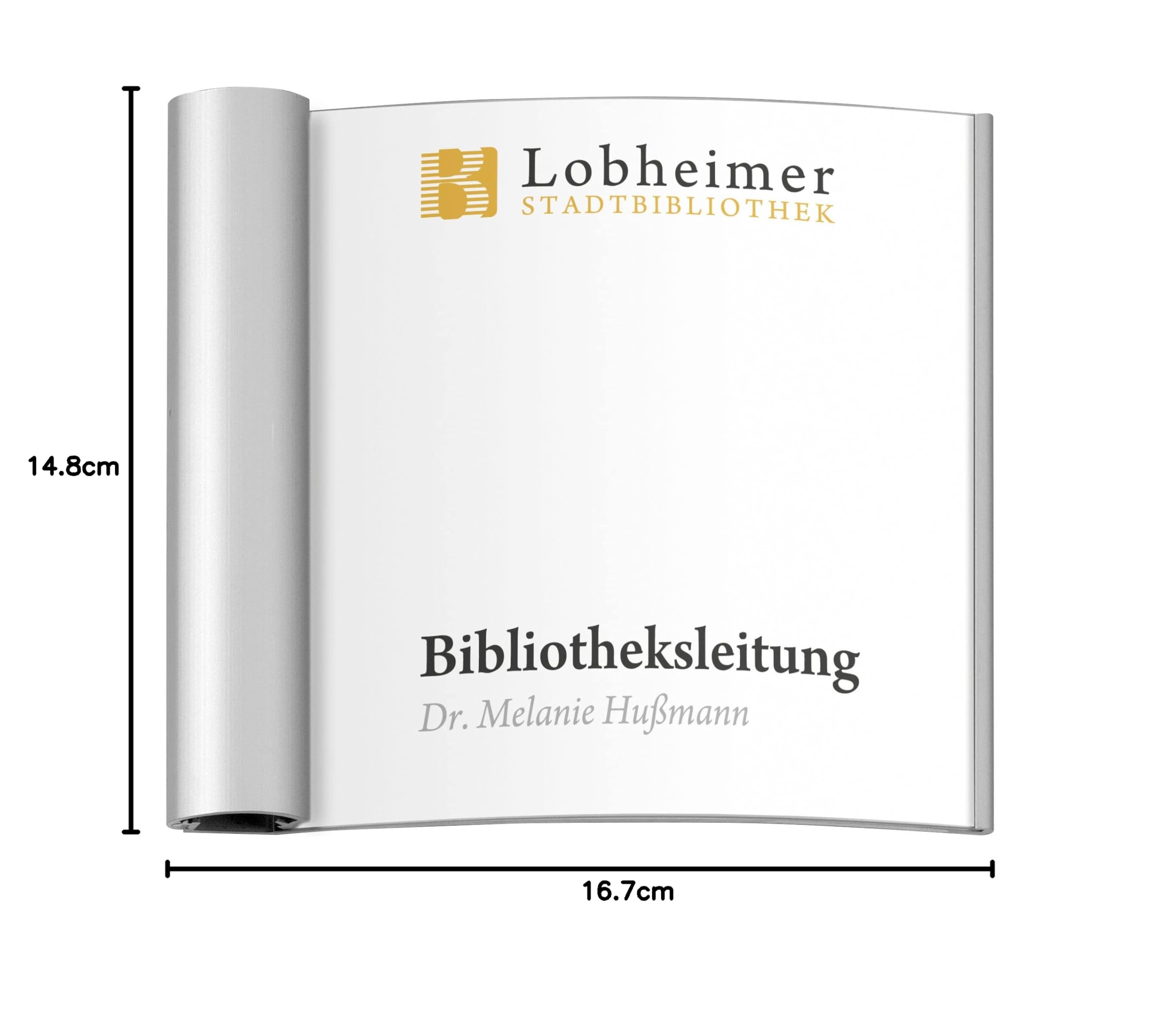 10 Türschild Sydney silber | 148x167mm | Quadratisch | Aluminium | zur Schraubmontage | 10 Stück | Büroschild, Raumkennzeichnung Büro