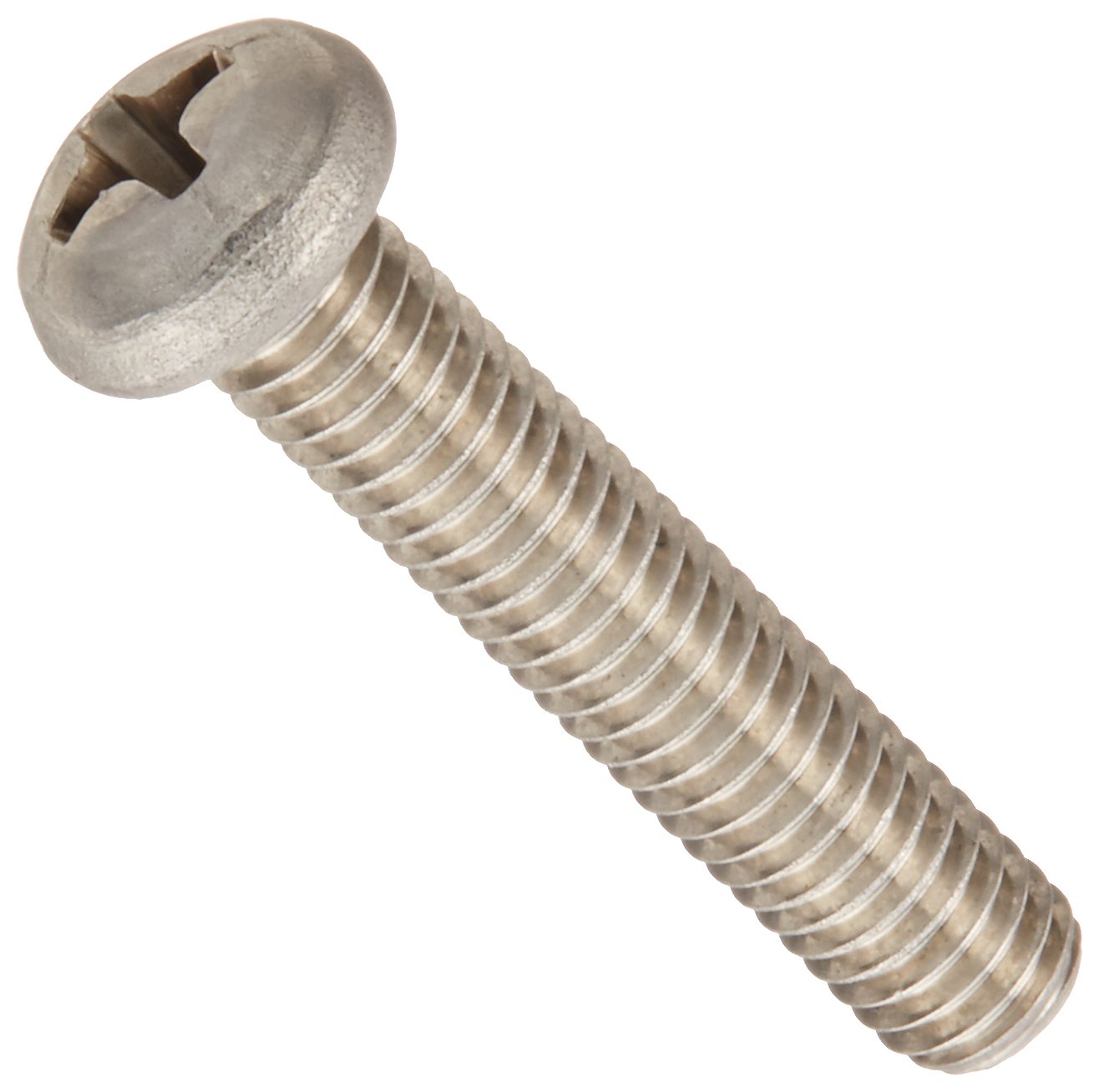 Small Parts 0406MPR188 18-8 Stainless Steel Machine Screw, Plain Finish, Round Head, Phillips Drive, Meets ASME B18.6.3, 3/8" Length, Fully Threaded, #4-40 UNC Threads (Pack of 100)