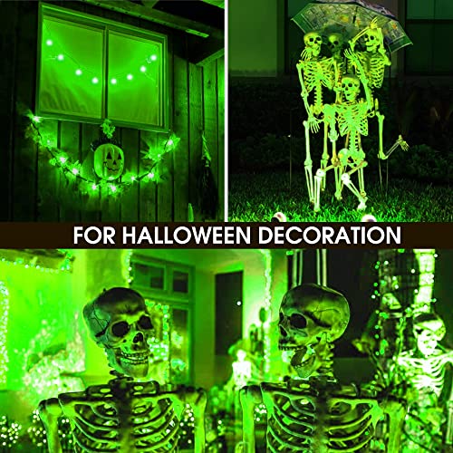 Briignite Green Light Bulb, Christmas Lights Green, G40 Led Colored Light Bulbs Green 10W Equivalent, Ip44 Waterproof String Light Bulbs Outdoor, Christmas Halloween Party Decoration, Non-Dim, 6Pack #TOP4