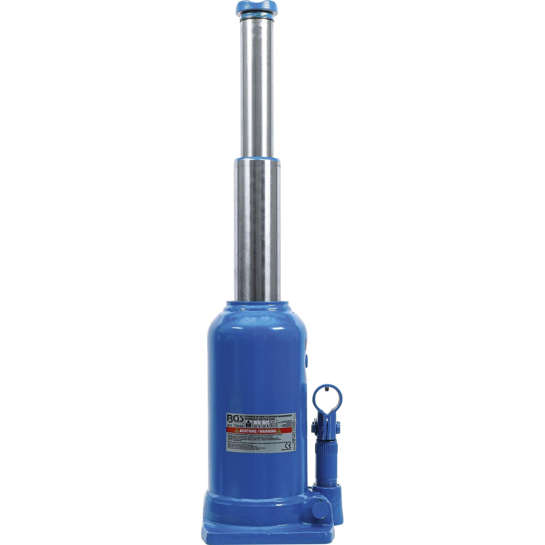 CRIC HYDRAULIQUE BOUTEILLE 5T DOUBLE VERIN HAUTE LEVEE -