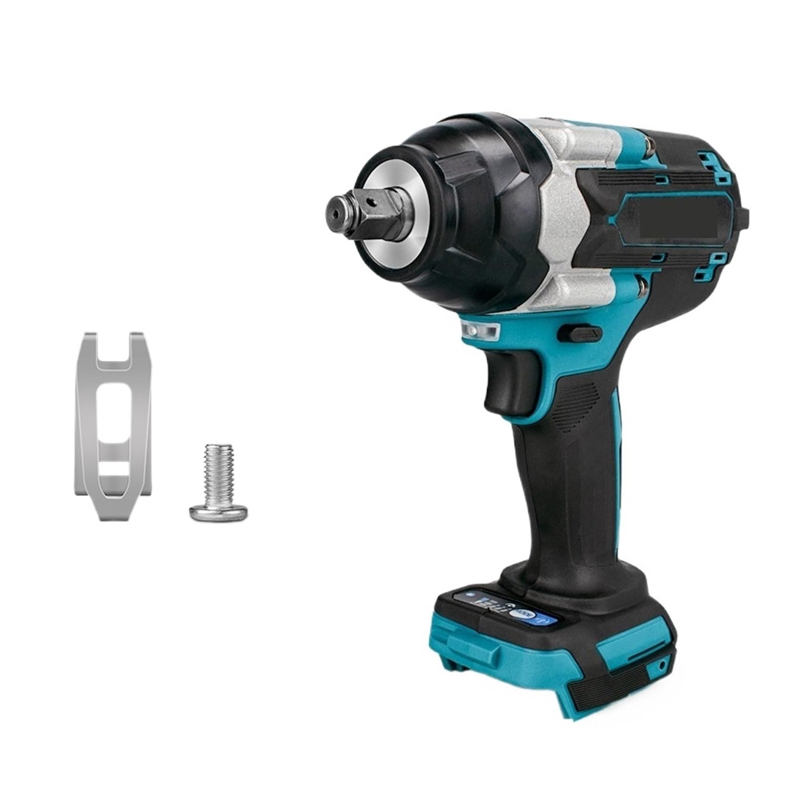 Llave de impacto Llave De Impacto Inalámbrica, Llave Eléctrica Sin Escobillas De Alto Torque, Reparación De Coche Recargable De 1/2 Pulgadas For Herramientas Eléctricas De Batería De 18V(No Battery Se