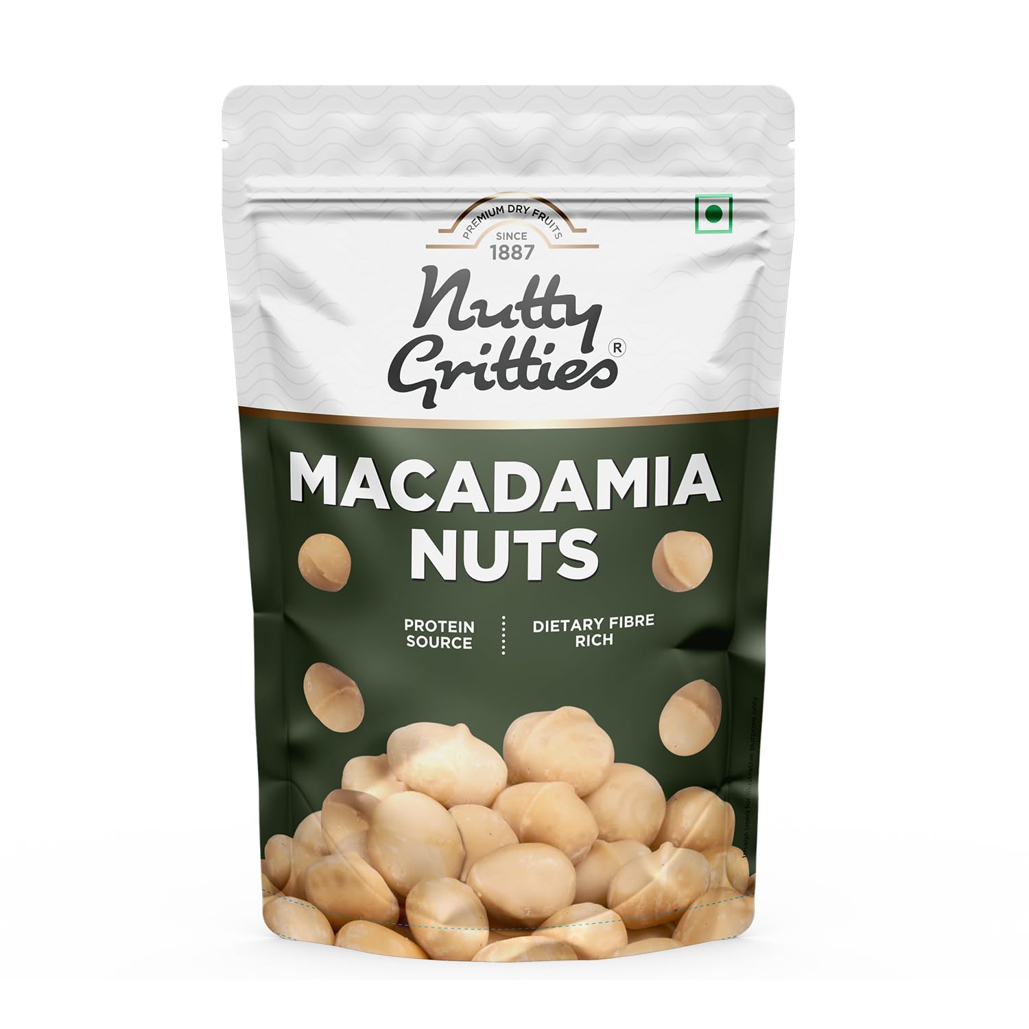 Nutty Gritties Premium Raw Macadamia Nuts 100g | Resealable Pouch (B0B57157T1) Amazon Price History, Amazon Price Tracker