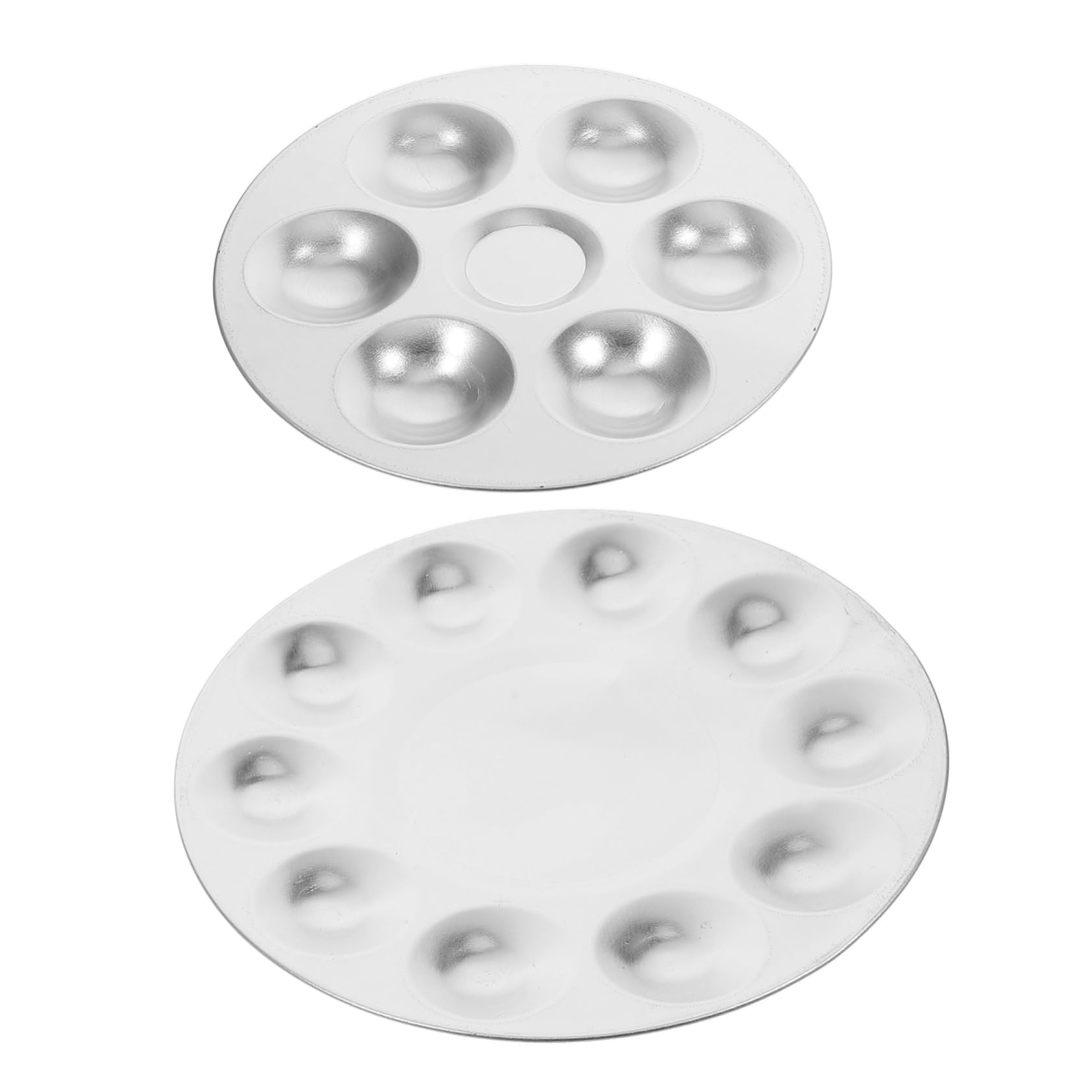 Housoutil 2PCS Paint for Watercolor Gouache Lightweight Mixing Trays Styles for Artists DIY Craft Projects