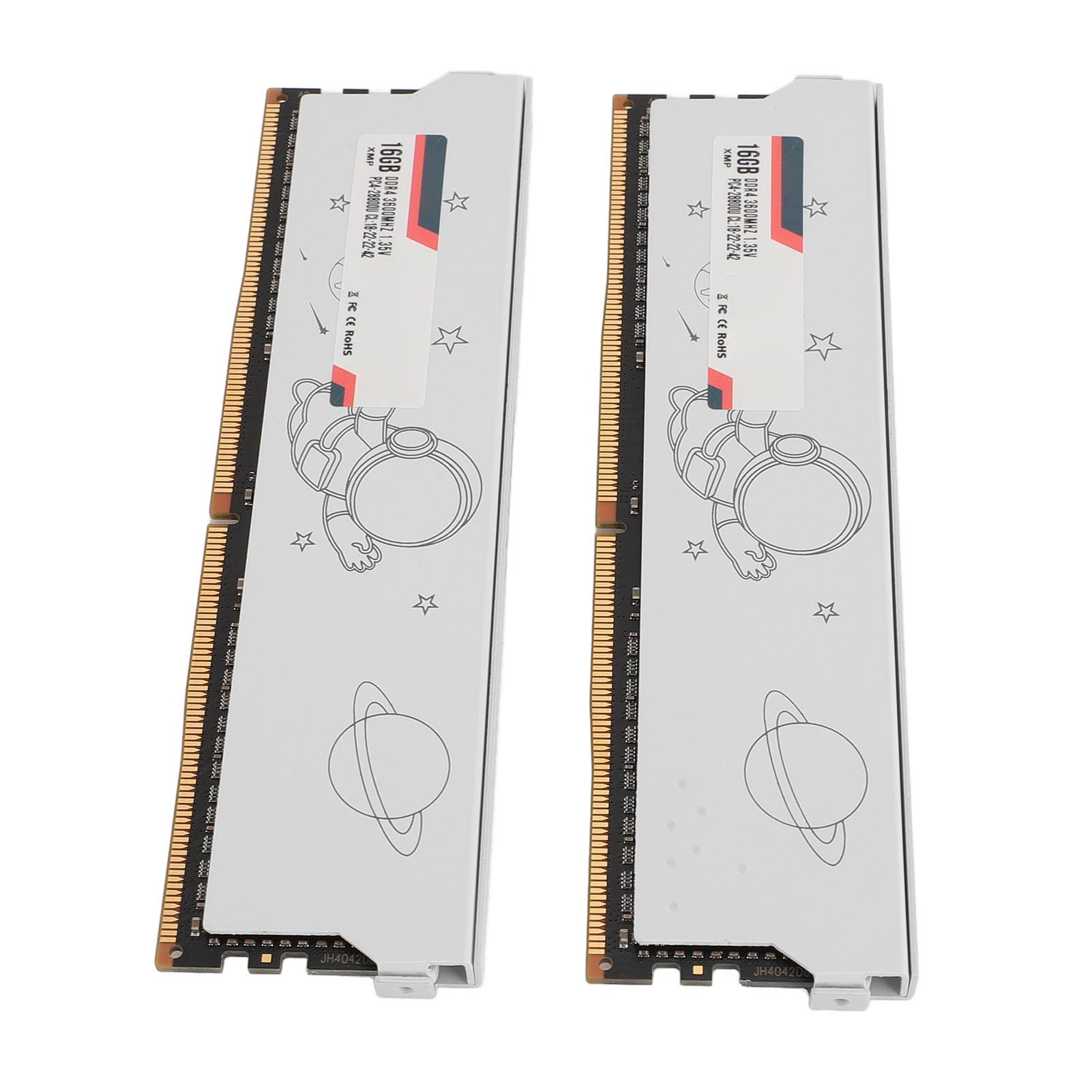 Metalowy moduł Pamięci RAM DDR4 o Dużej Gęstości do Komputerów do Gier, Zwiększenie Prędkości do Przetwarzania Ciężkich zadań (DDR4 3600 MHz 32 GB (2x16 GB))