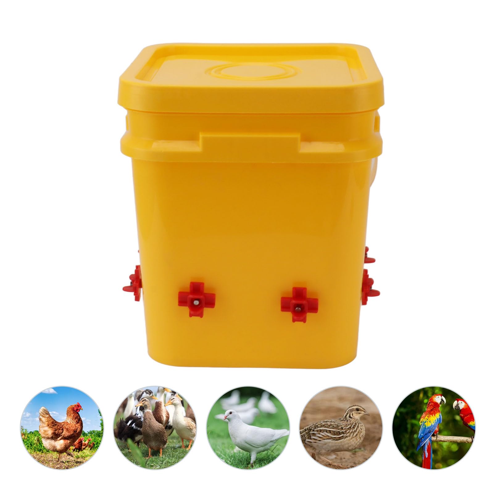 Bebedero Automático para Pollos, Vasos de Agua para Pollos, de Riego para Comedero de Agua para Ganso, Pato, Pavo y Conejito (-3111230182713)