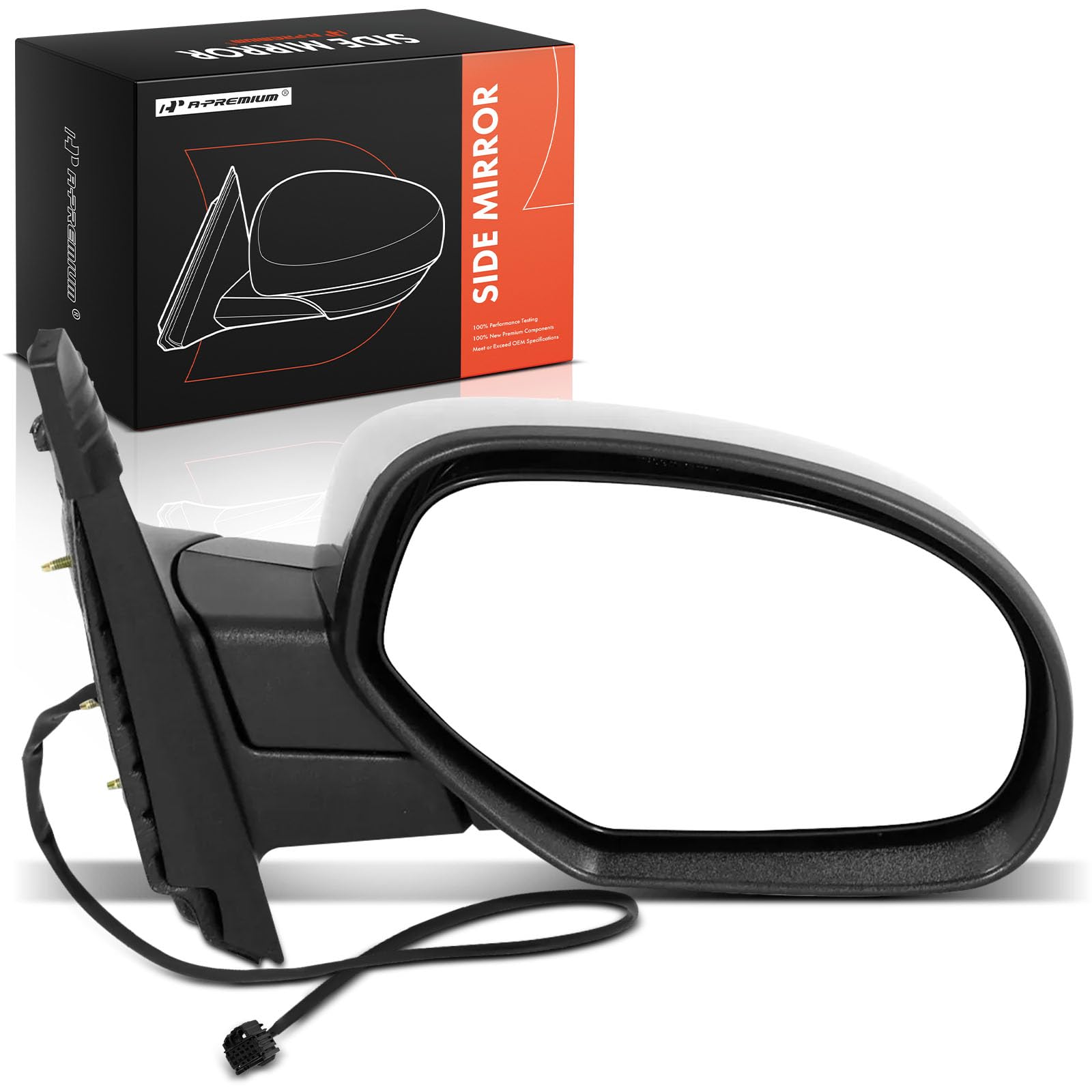 A-Premium Passenger Side Power Door Mirror - Compatible with Chevrolet Tahoe Suburban 1500 2007-2014, Suburban 2500 2007-2013 & GMC Yukon 2007-2014,