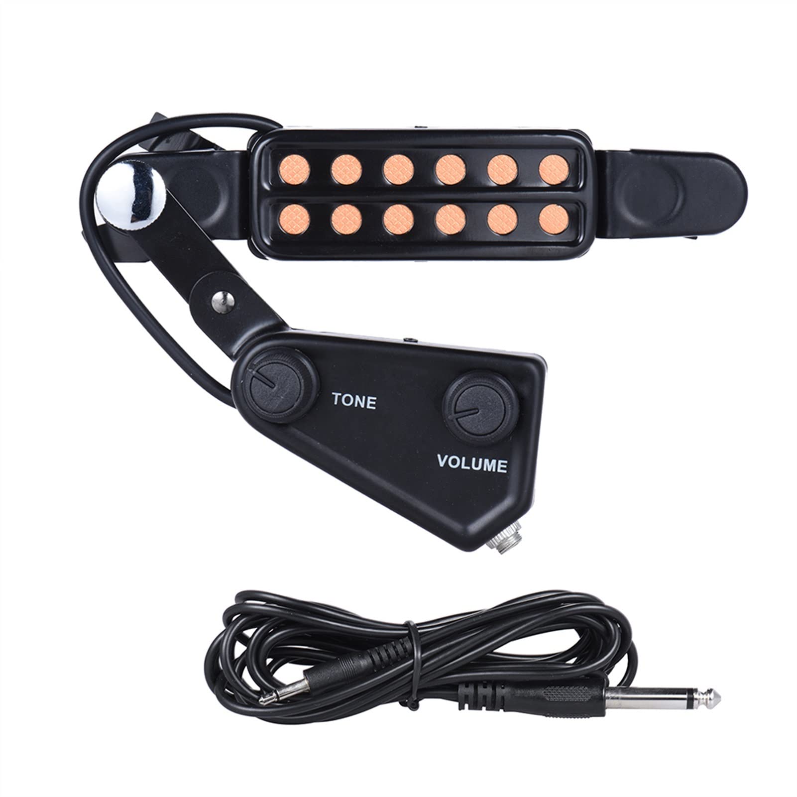 Pickup chitarra Trasduttore Magnetico Pickup Per Chitarra Acustica A 12 Fori Con Cavo Audio Per Controller Del Volume Del Tono Pickup per chitarra