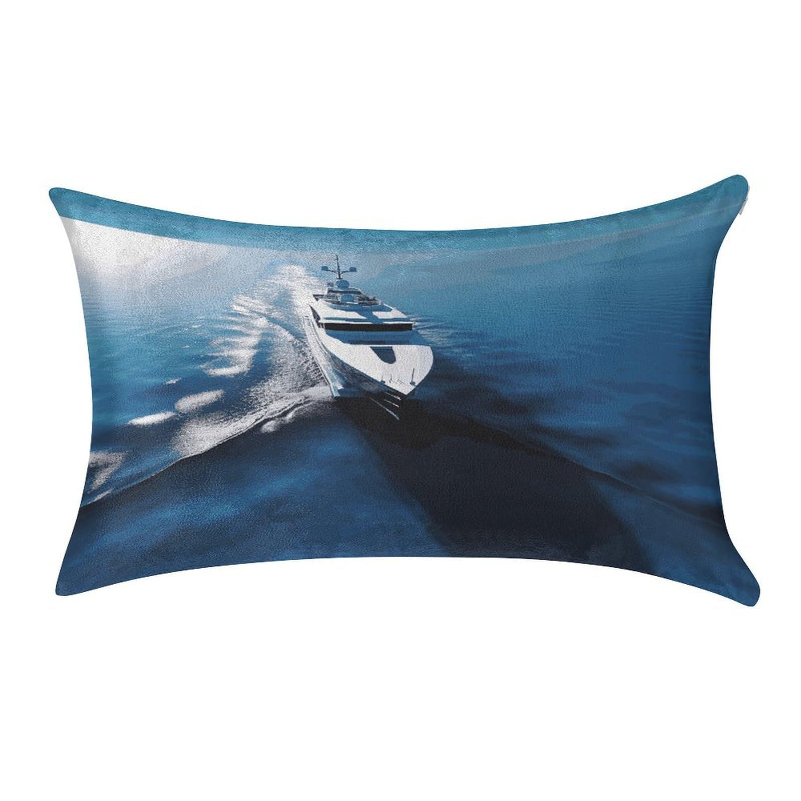 MUSM Yacht Pillow Case 12"X20" Luxury Velvet Throw Pillow Cover Fade Resistant Cozy Soft Pillowcases Pillow Protector Pillow Shams Lumbar Pillow Shells for Home&Gifts