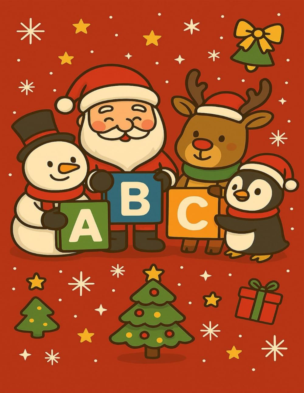 Let’s Learn ABC This Christmas!: A Magical ABC Coloring Journey to Learn, Laugh & Celebrate Together