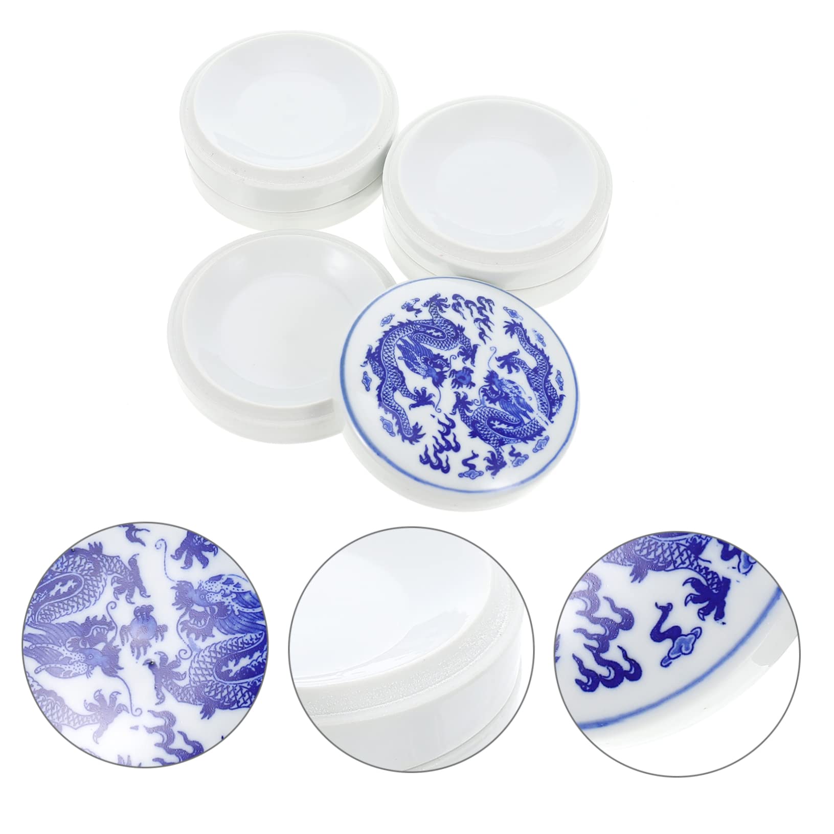Angoily Aquarellpalette aus Keramik für Professionelle Zeichenpalette Haushaltsfarbpalette Tintenkasten mit Geringer Wasseraufnahme