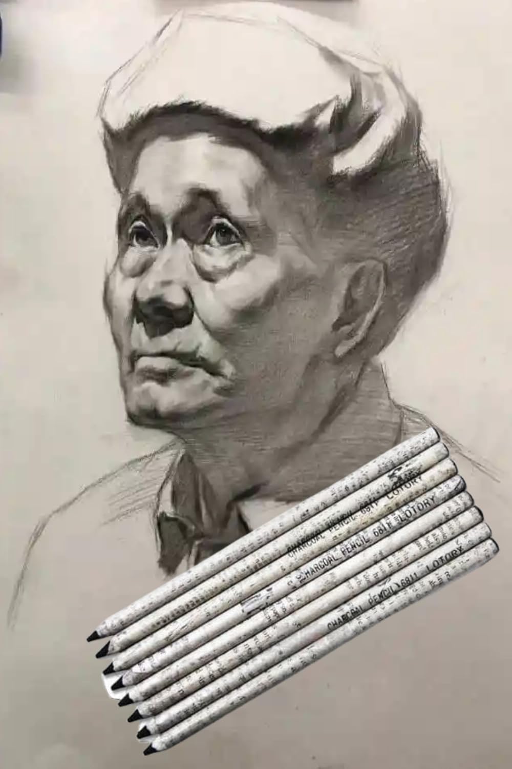 Amazon.co.jp: YFFSFDC木炭鉛筆 12本セット 木炭 デッサン チャコール