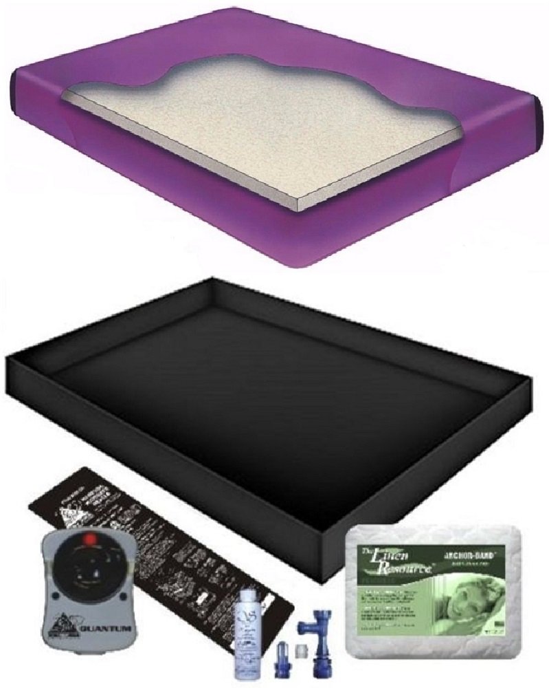 Boyd's 60% WAVELESS WATERBED Mattress/Liner/Heater/PAD/Fill Drain/Conditioner KIT (Queen 60x84 Tranq1B2)