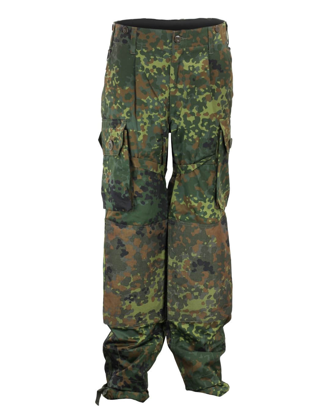 Leo Köhler KSK Einsatzkampf-Hose Gepolsterte Armee-Hose für Dienst, Wandern, Airsoft, 58/60, Flecktarn