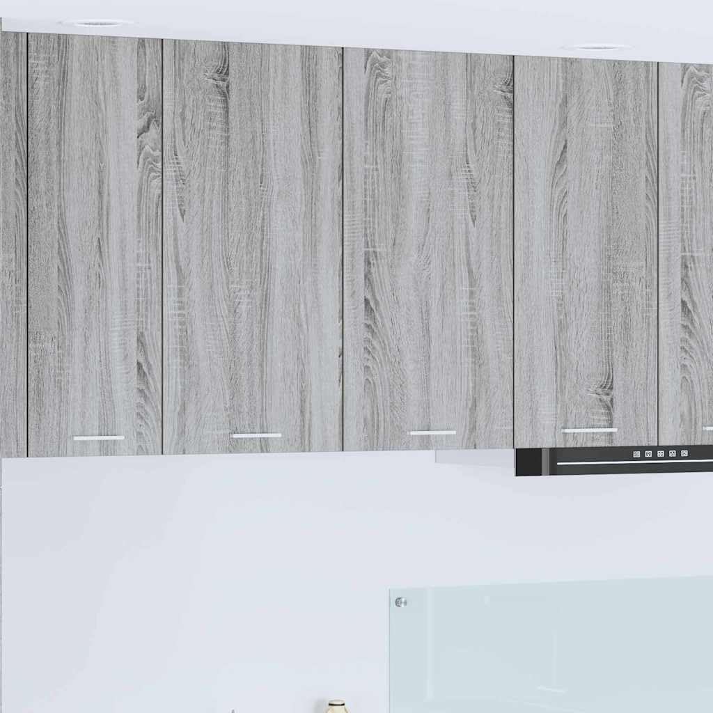 vidaXL Mueble Colgante con Almacenamiento Gris Sonoma 80 x 31 x 80 cm, Armario de Cocina Moderno, diseño Rectangular, Gran Espacio, Materiales Resistentes, Estilo contemporáneo, soluciones de hogar