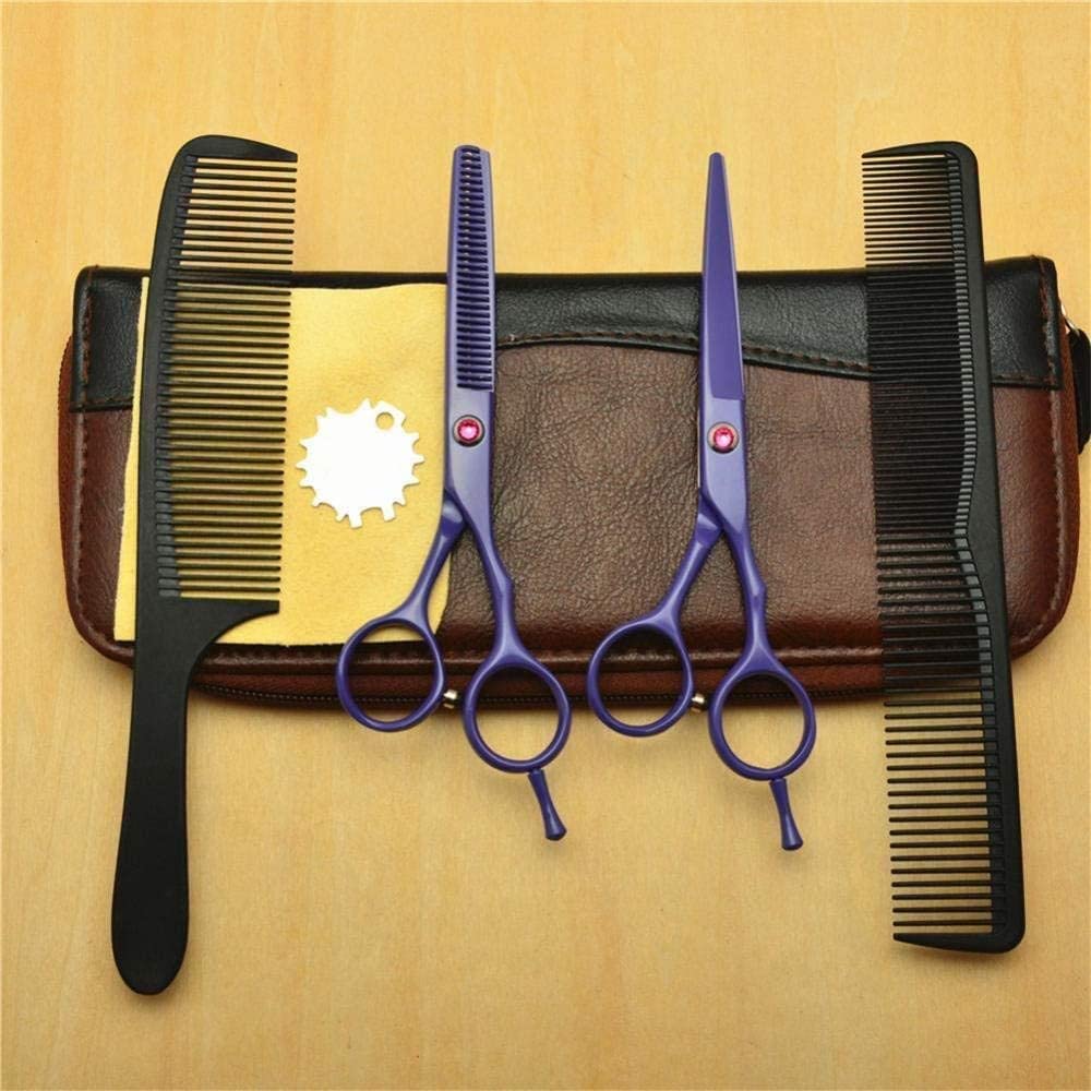 Ciseaux de coiffure en acier inoxydable 14 cm double queue de salon