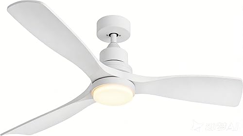ORGINESE 60 inch Smart Ceiling Fan with Lights,Outdoor Ceiling Fan 3 Wood Blades