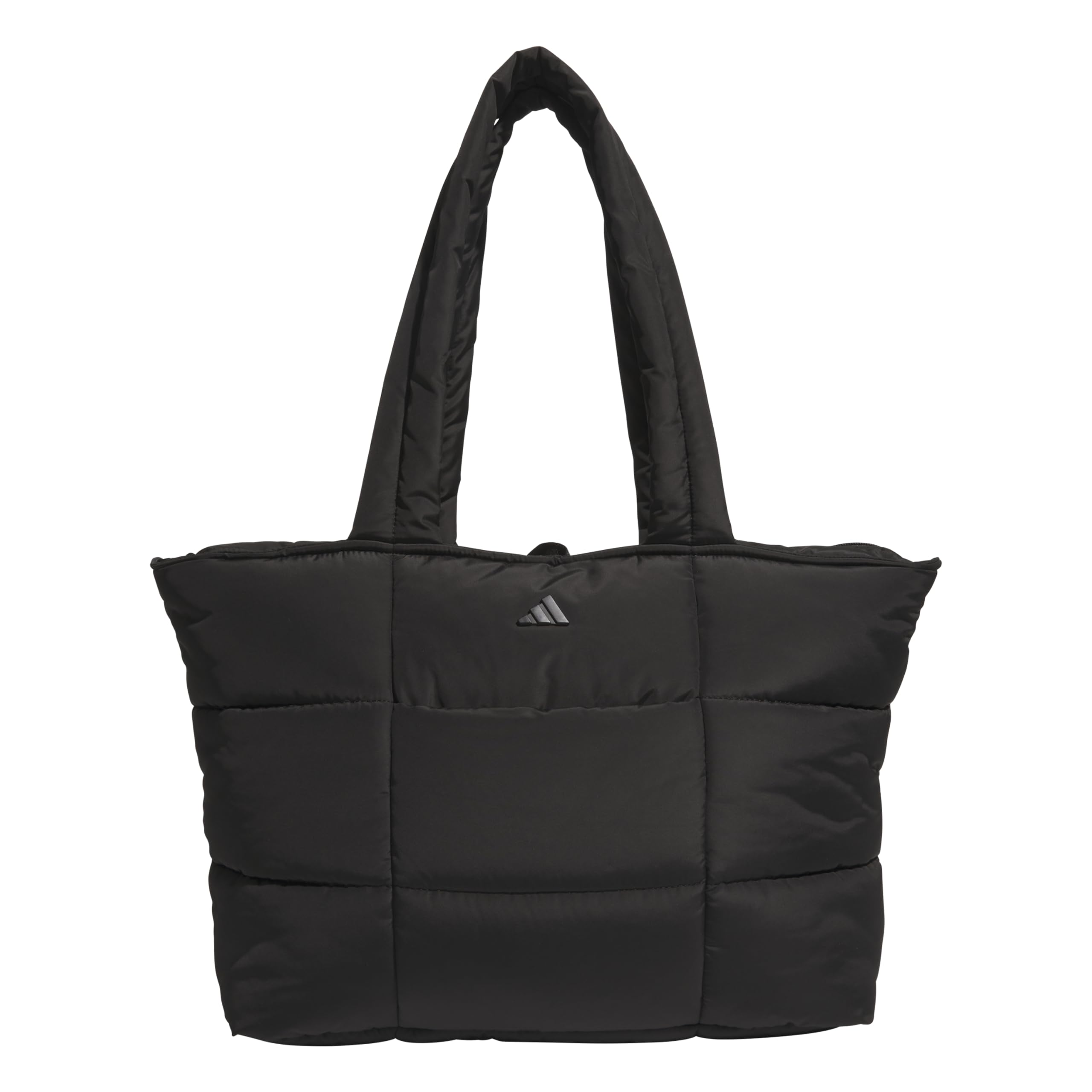 adidas Quilted Puffer Tote Bag | Roomy Interior, Interior Pockets, Cozy Quilted Style, Day-Out Capacity, Premium Metal Branding, Everyday & Court Ready