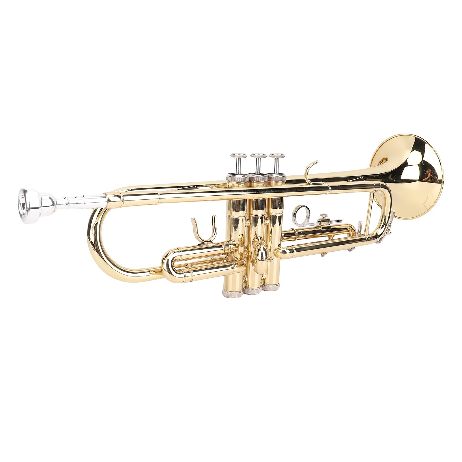 BB Brass Cornet Kit pour Débutants et étudiants, Instrument de Musique en Laiton Professionnel avec étui de Transport (Golden)
