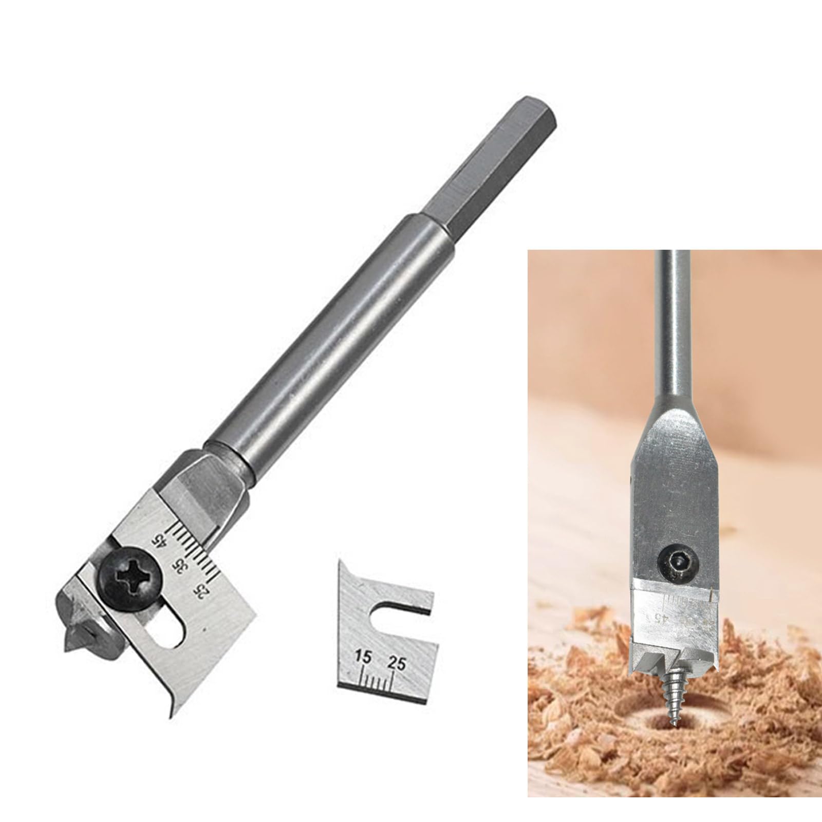 4-teiliges Bohrerverlängerungs-Set 1/4" - 15,2 Cm Und 30,5 Cm Mit Schlüsseln, Hartstahl
