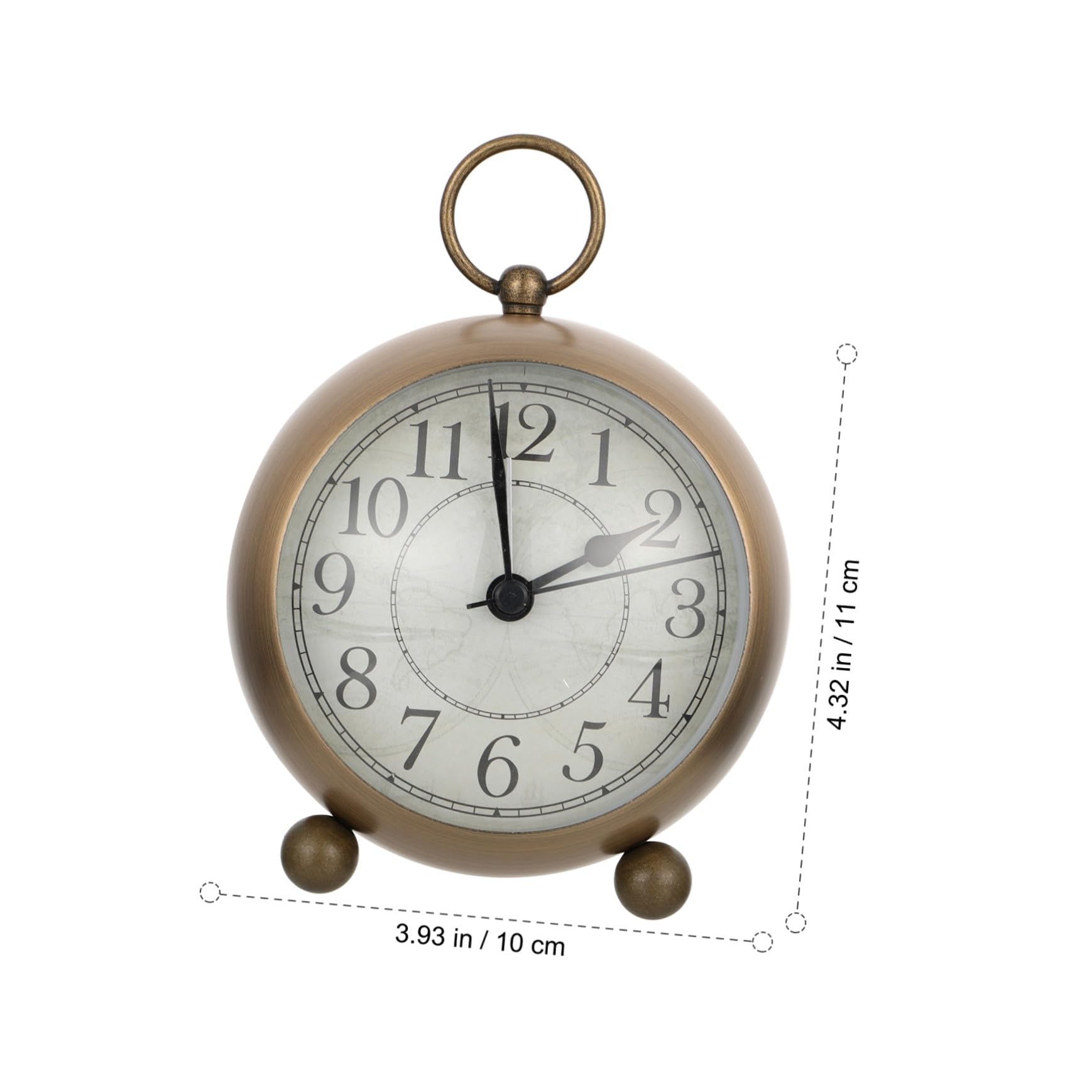 SHINEOFI Sveglia Retrò Luminosa da Tavolo Silenziosa con Movimento Preciso Orologio Decorativo per Comodino Adatto Soggiorno e Ufficio Orologio da Tavolo senza Ticchettio con Luce