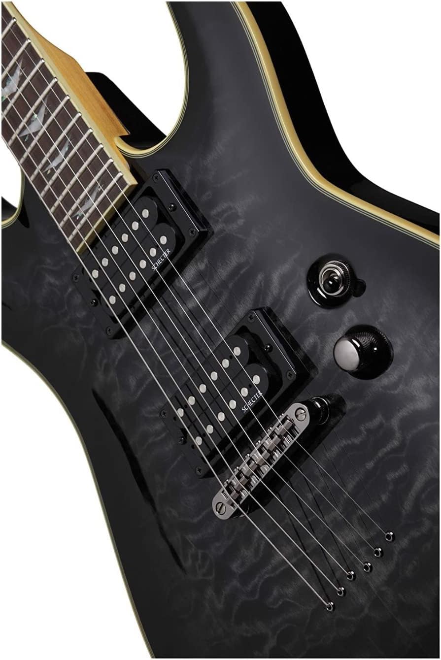 Schecter Omen Extreme-6 Electric Guitar - See-Thru Black