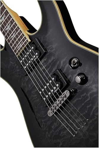 Miniatura 4 de Schecter Guitarra eléctrica Omen Extreme-6 color negro transparente