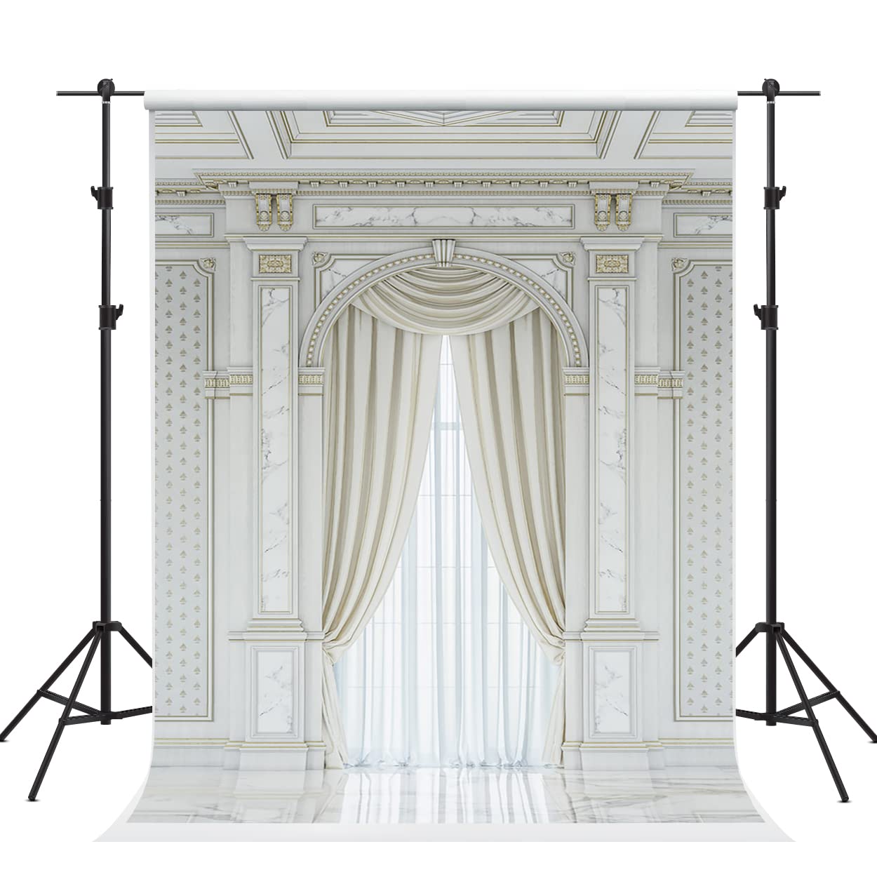 Kate 5Ã—7ft White Castle Palace Backdrop Photography Classic Church Indoor Wedding Background Photography Photo Studio Props for Photographers