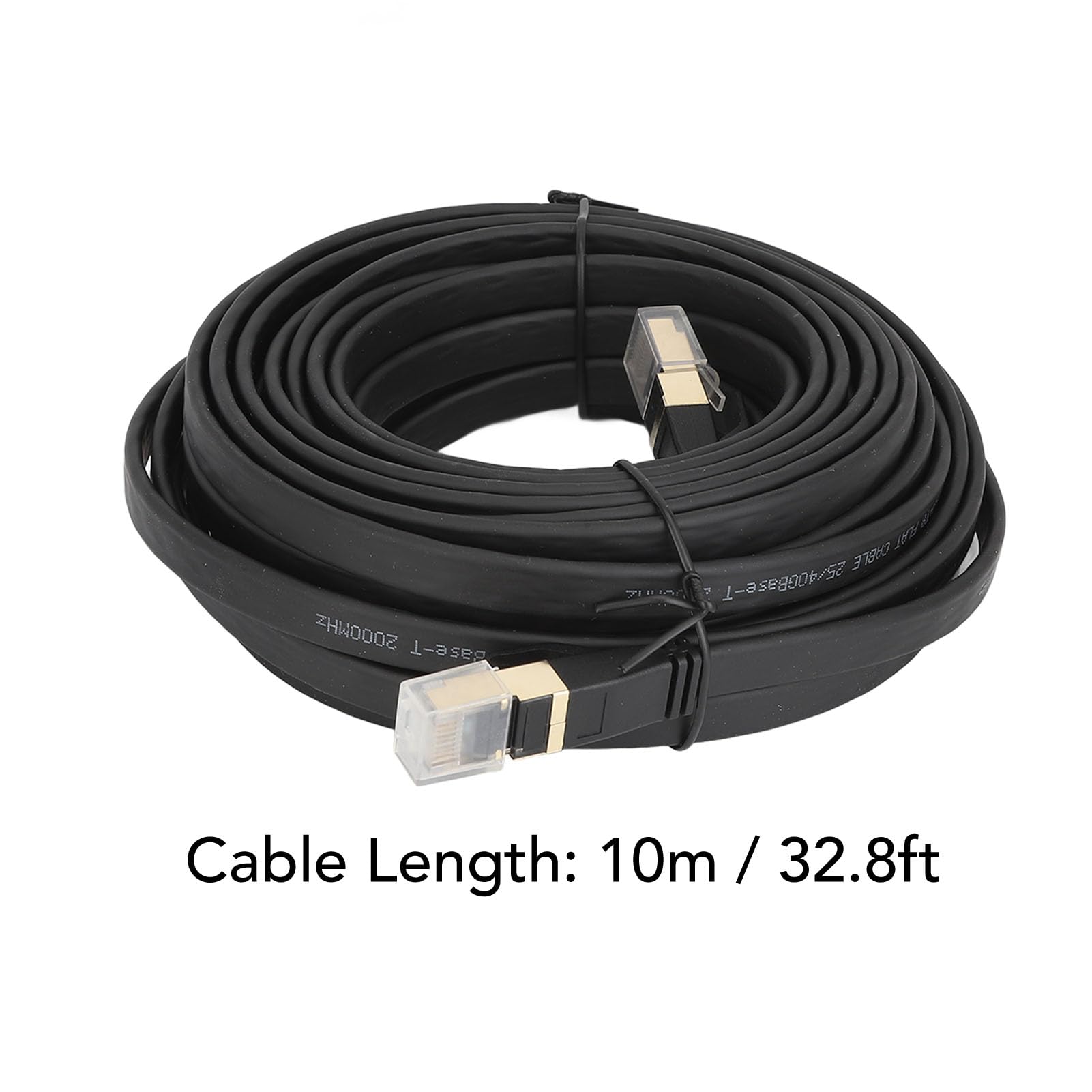 Yuecoom Cat 8 Ethernet Cable,Flat Shielded Cable,10 Meter Length Cat 8 LAN Cable,High Speed 40Gbps 2000MHz,for WiFi Expander, Switch, Tv, Video Game Console