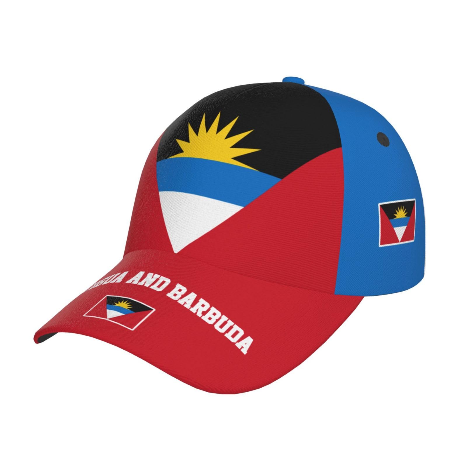 Oudrspo Unisex As Pic Antigua And Barbuda Flag Baseball Cap Saint Kitts And Nevis Flag Hats Adjustable Size For Running Workouts Outdoor Activities All Seasons