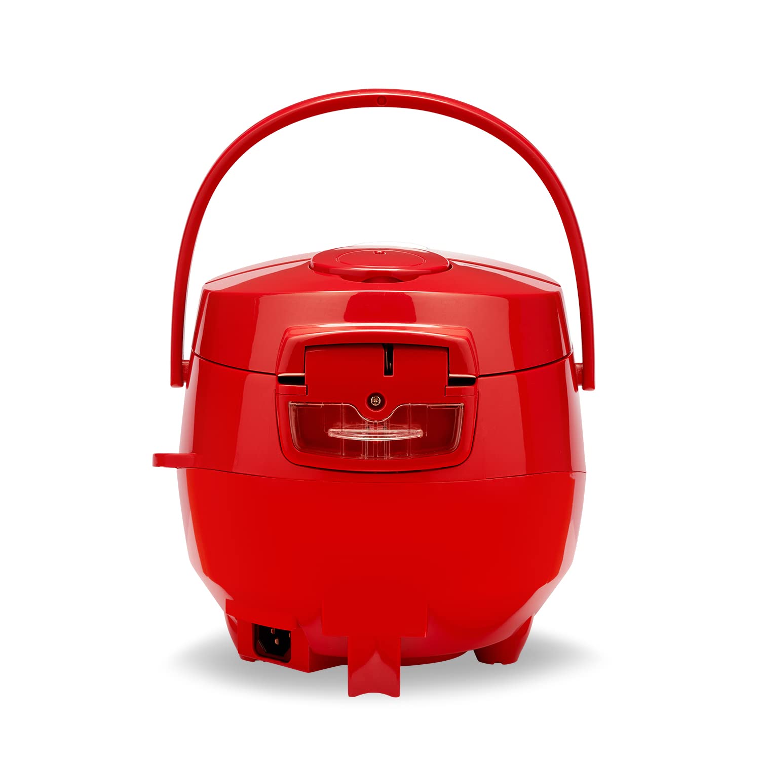 Reishunger Digital Mini Rice Cooker & Steamer, Red with KeepWarm