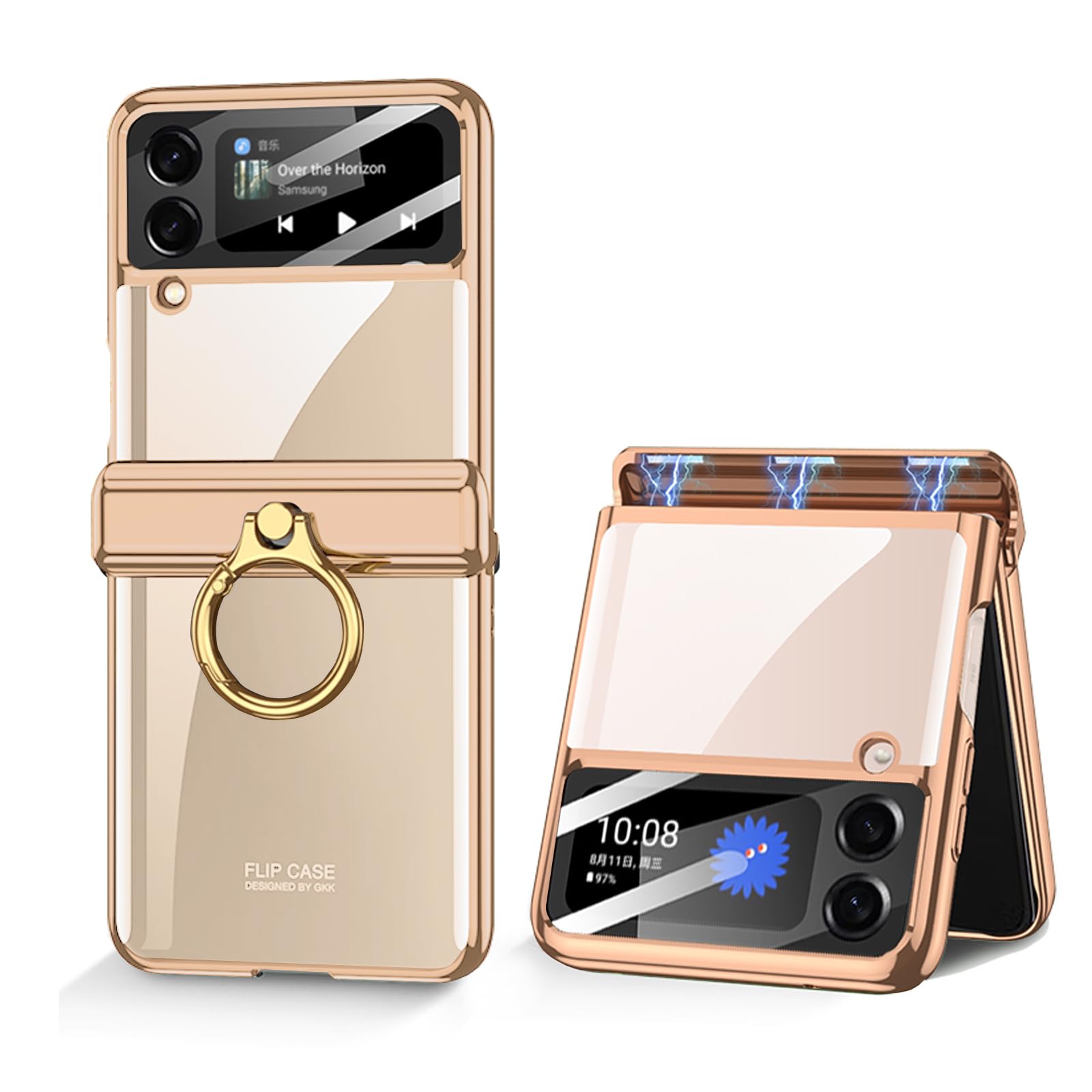Amazon.com: Furwabo for Samsung Galaxy Z Flip 4 Clear Case with